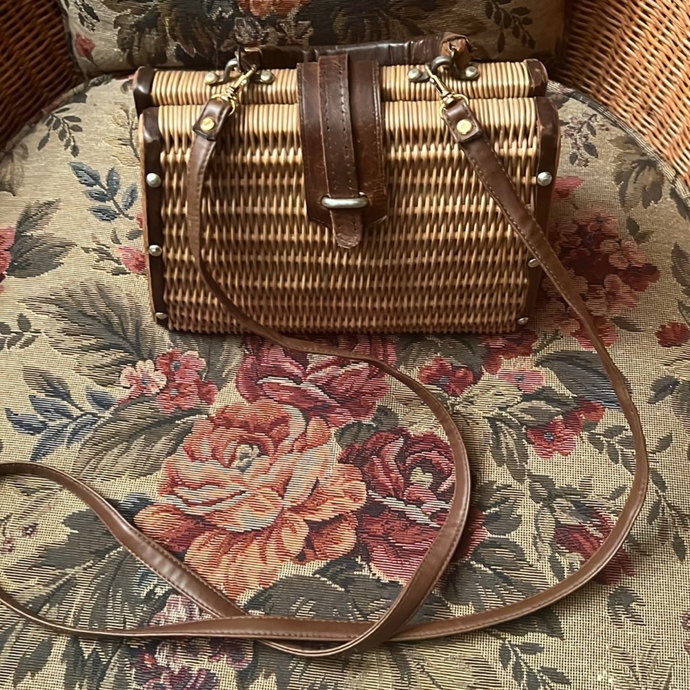 Vintage wicker crossbody bag - Picture 9 of 9